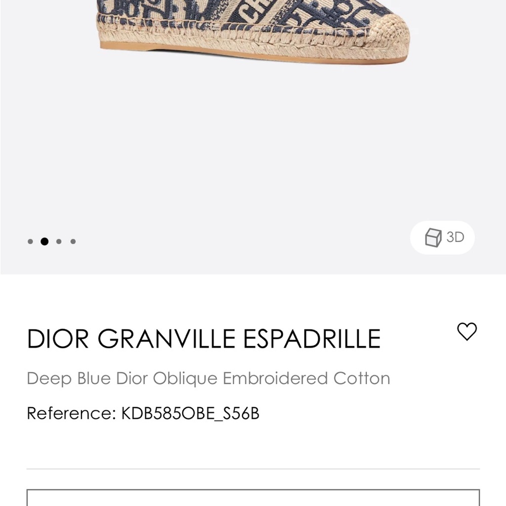 💙DIOR GRANVILLE ESPADRILLE 💙 - Picture 9 of 12